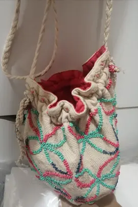Sac bourse en perles