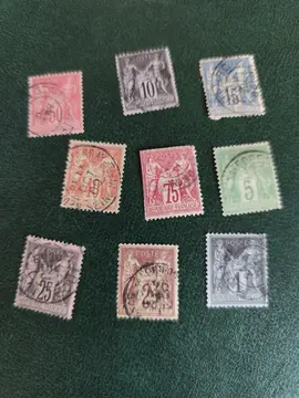 lot timbres Français anciens ''sage'