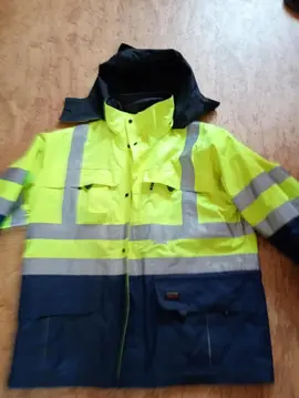 T XL XXL Lot pour Homme : manteau blouson de travail jaune réfléchissant