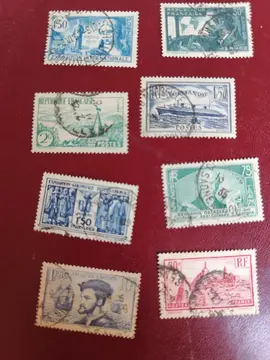 lot unique timbres Français anciens