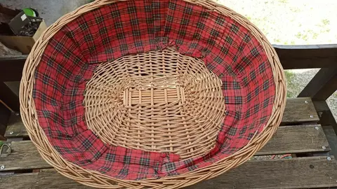 panier pour chien en osier