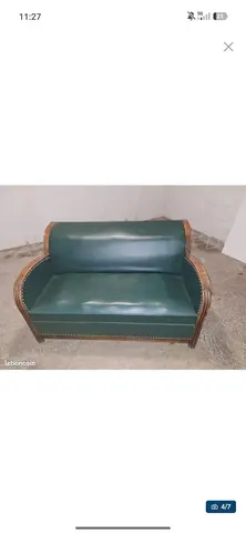 canapé cuir vintage