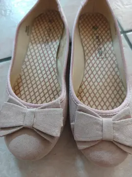 ballerines daim taille 39 beige rosé