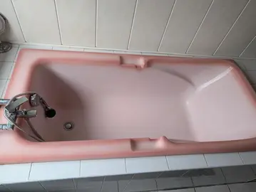 Baignoire Rétro Rose Pâle (Fibre de verre)