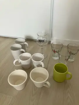 verre et mugs