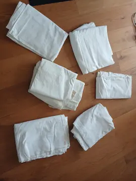 grandes chute de coton blanc épais
