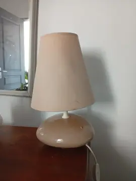 petite lampe 40 cm en forme de galet céramique