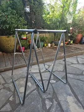 Lot de 2 tréteaux en métal