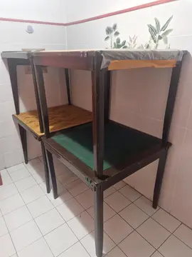 Dix Tables en bois - de bridge