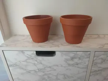 Lot de 2 pots terre cuite