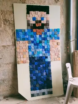 Minecraft : déco en bois et laine
