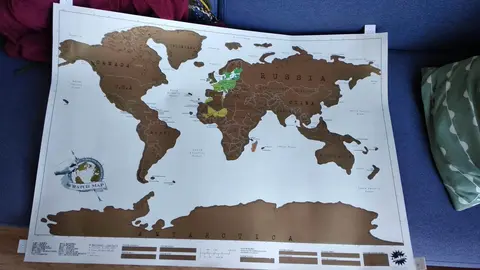 Carte du monde à gratter