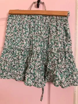 Jupe verte et blanche Zara taille XS