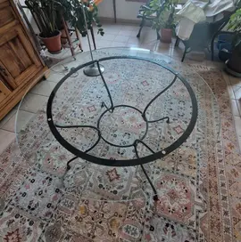 Plateau en verre pour table