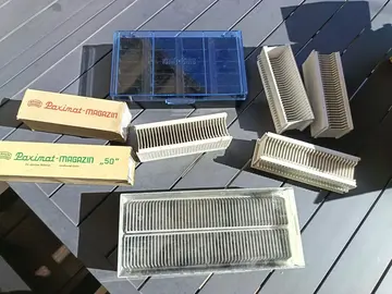 boîtes de diapositives vides