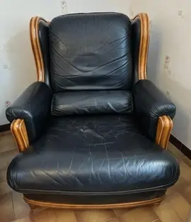 2 fauteuil en cuir