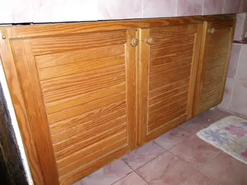 Bloc de 3 portes avec cadre sous plan de travail