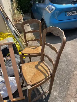 chaises en bois
