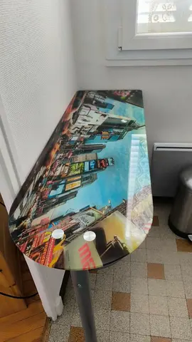 table bar verre deco