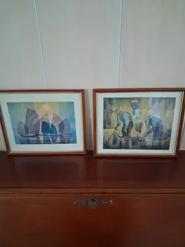 2 petits cadres reproduction Toffoli