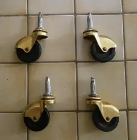 4 roulettes style ancien pour meuble desserte/bar/tv etc