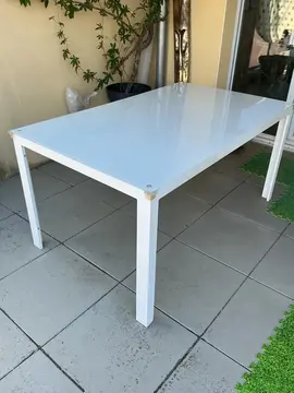 table plateau verre