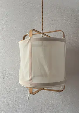 plafonnier SKlum toile et bambou