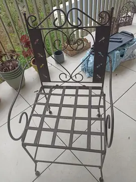chaise en fer forgé