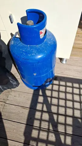 bouteille de gaz sans doute vide