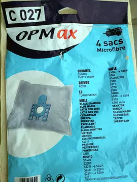 Sacs aspirateur microfibre