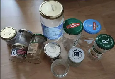 Divers pots/bocaux en verre