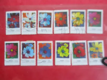 12 timbres oblitérés. France 2020 -"Cosmos"