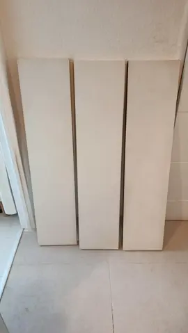 Lot de 3 étagères blanches