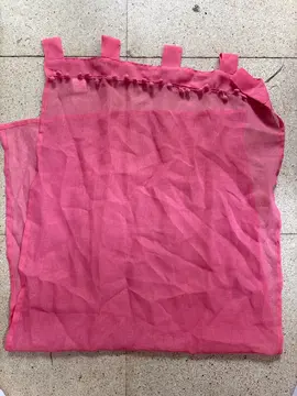 rideau en polyester rose