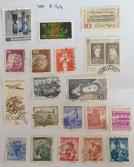 Lot A144 Timbres Allemagne/Autriche/Pologne/Tchécoslovaquie