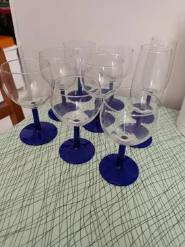 Lot de 9 Verres à pieds