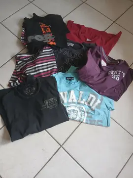 tee shirt tailles m ou l manches courtes ou long
