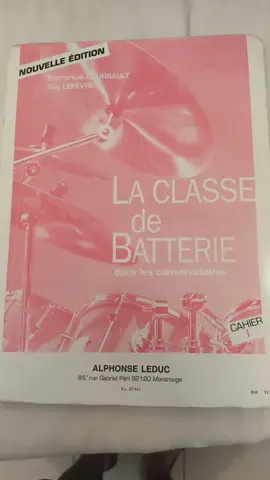 Livre - la classe de batterie
