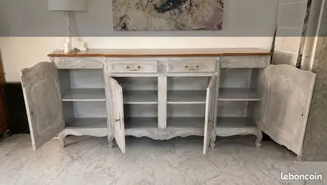 salle à manger artisanale style Louis XV - rénovation professionnelle