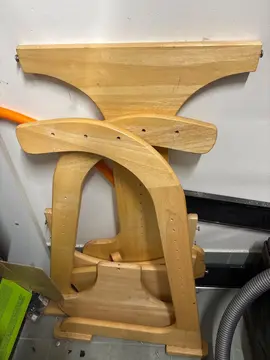 chaise haute bébé en bois