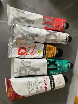 3 tubes de peinture à l’huile