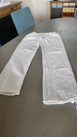 pantalon lin blanc 36/38