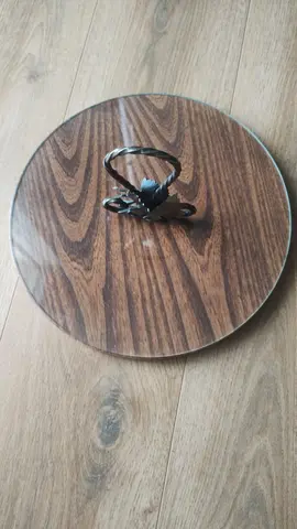 plateau de fromage bois/verre/acier