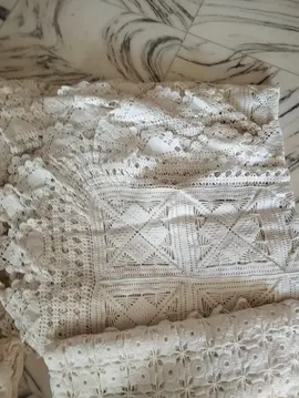 dessus de lit au crochet