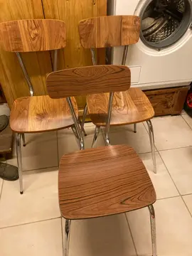 lot de 3 chaises en formica