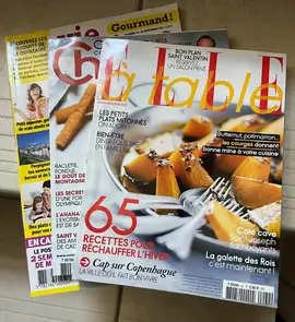 Trés nombreux magazines de cuisine