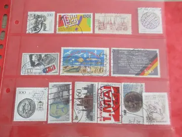 13 timbres oblitérés Allemagne de l'Ouest - 1990
