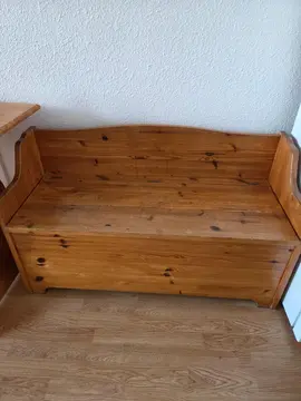 Banc coffre en bois