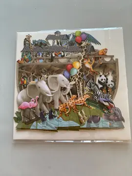 carte pop up papier arche de Noé