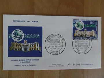 Enveloppe Premier Jour NIGER Palais présidentiel 1963